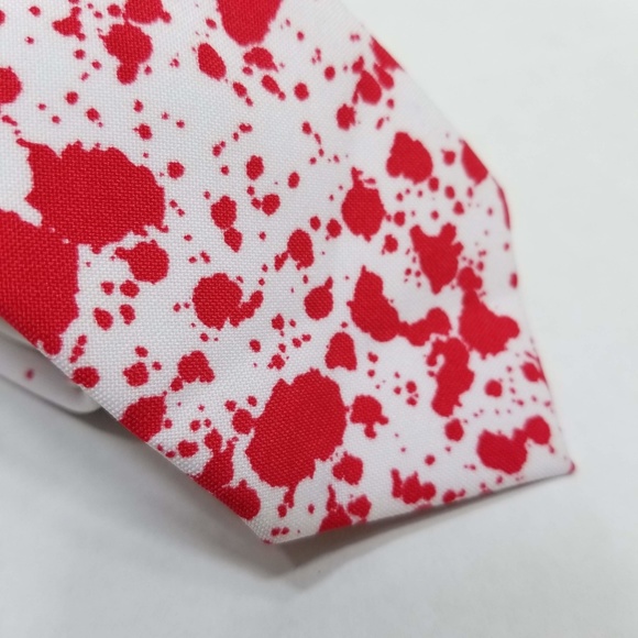 Opposuits necktie White Blood stain pattern - Skin - Picture 2 of 7